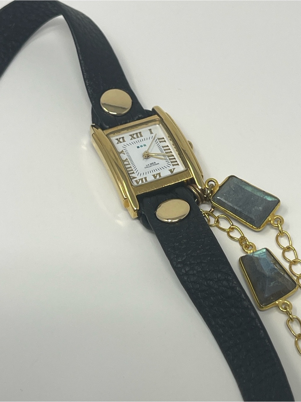 New Anthropologie La Mer Collection- Geometric Wrap Stone Watch - Picture 6 of 7